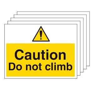 5PK - Caution Do Not Climb - Large Landscape
