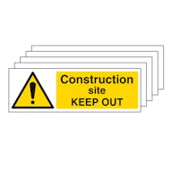 5PK - Construction Site Keep Out - Landscape