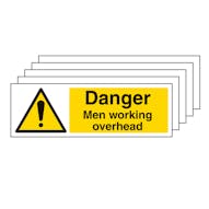 5PK - Danger Men Working Overhead - Landscape