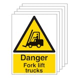 5- Pack Warning Signs