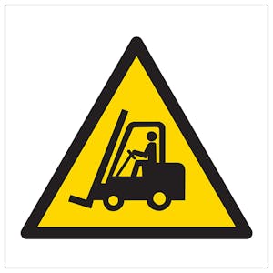Warning Forklift Trucks Symbol