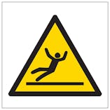 Warning Slippery Surface Symbol