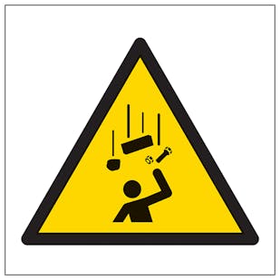 Warning Falling Objects Symbol