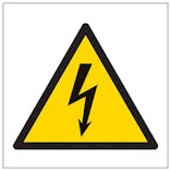 Eco-Friendly Warning Electric Symbol