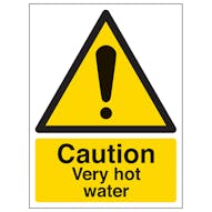 Caution Very Hot Water - Portrait