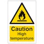 Caution High Temperature - Portrait