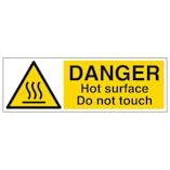 Danger Hot Surface Do Not Touch - Landscape