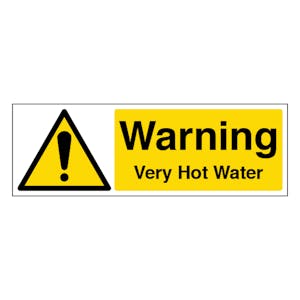 Warning Very Hot Water - Landscape