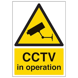 CCTV In Operation - A4
