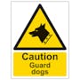 Caution Guard Dogs - Portrait