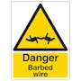Danger Barbed Wire - Portrait