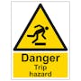 Danger Trip Hazard - Portrait
