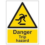 Eco-Friendly Danger Trip Hazard - Portrait