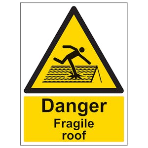 Danger Fragile Roof - Portrait