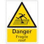Danger Fragile Roof - Portrait