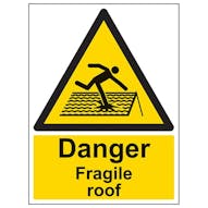 Eco-Friendly Danger Fragile Roof - Portrait