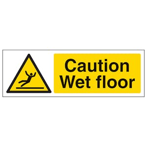 Caution Wet Floor - Landscape
