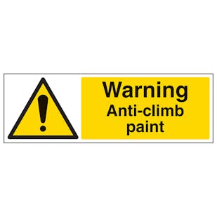 Warning Anti-Climb Paint - Landscape