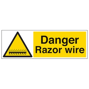 Danger Razor Wire - Landscape
