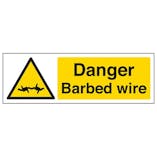 Eco-Friendly Danger Barbed Wire - Landscape