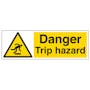 Danger Trip Hazard - Landscape