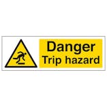 Eco-Friendly Danger Trip Hazard - Landscape