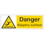 Danger Slippery Surface - Landscape