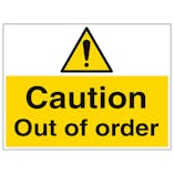 Caution Out Of Order - Large Landscape