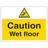 Caution Wet Floor - Large Landscape