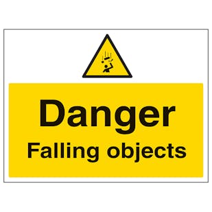 Danger Falling Objects - Large Landscape