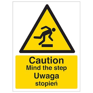 English/Polish - Caution Mind The Step