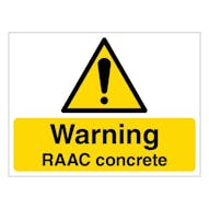 Warning RAAC Concrete - Large Landscape