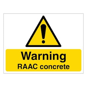 Warning RAAC Concrete - Large Landscape