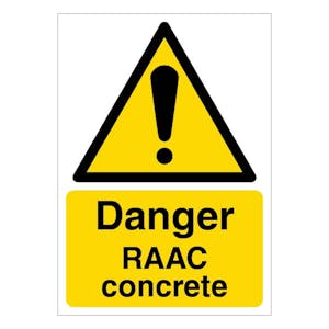 Danger RAAC Concrete - Portrait