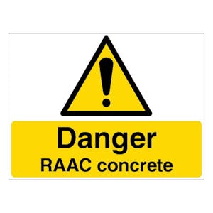 Danger RAAC Concrete - Large Landscape