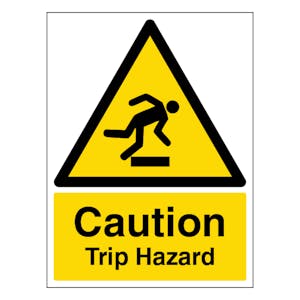 Caution Trip Hazard - Portrait