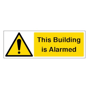 This Building is Alarmed - Landscape