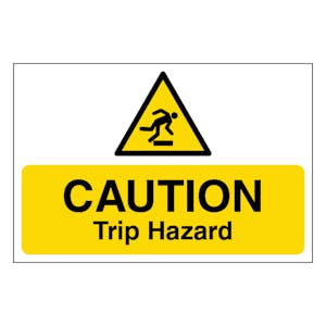 Caution Trip Hazard - Large Landscape
