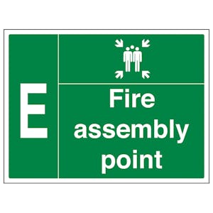 Fire Assembly Point with Family and Letter E