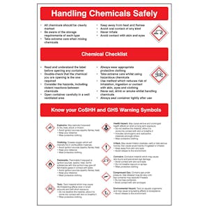 Handling Chemicals Safety Poster