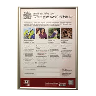 HSE Health & Safety Law Poster