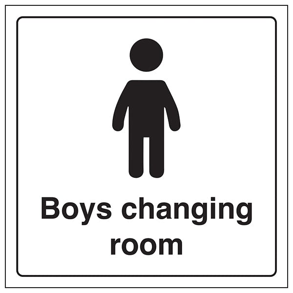 Boys Changing Room Safety Signs 4 Less