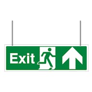 Double Sided Exit Arrow Up