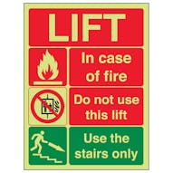GITD Fire Action - Lift In Case Of Fire