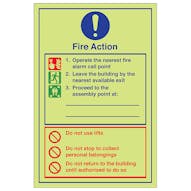 GITD Fire Action - Operate Alarm/Do Not Use Lift