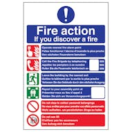 Multilingual Fire Action - Dial 999