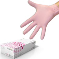 Unigloves Pink Pearl Powder Free Nitrile Gloves