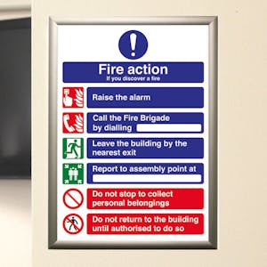 A4 Fire Action Notices