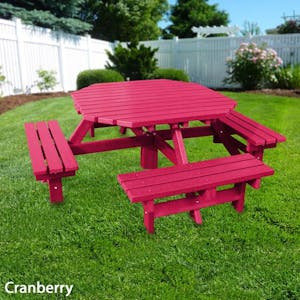 Octagonal Picnic Table - Solid Colour