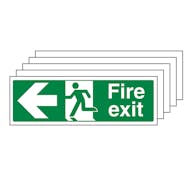 5-Pack Fire Safety Signs